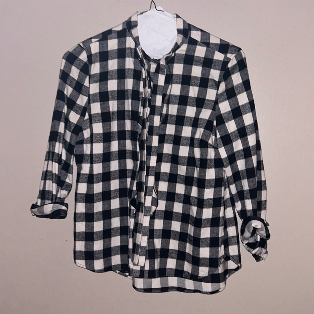 Red Valentino, flannel button down shirt, like new